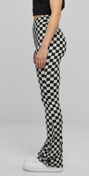 Actual product image Urban Classics Ladies Checked Boot Cut Leggings (XL)