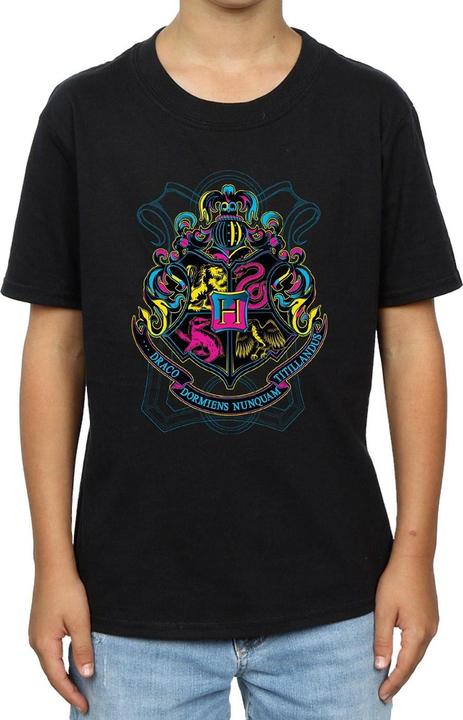 Produktbild Neon Hogwarts Crest TShirt Jungen (152, 158)