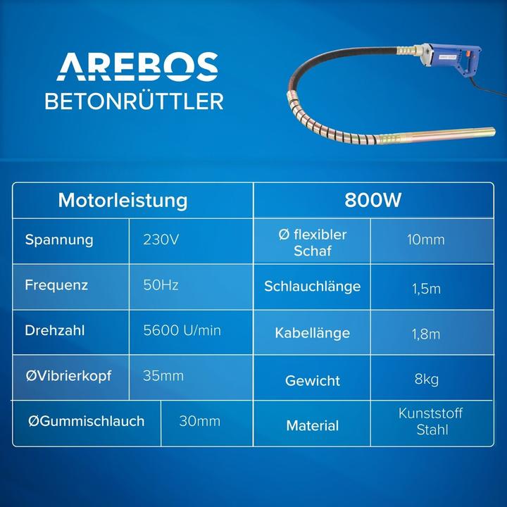 Actual product image Arebos Betonrüttler