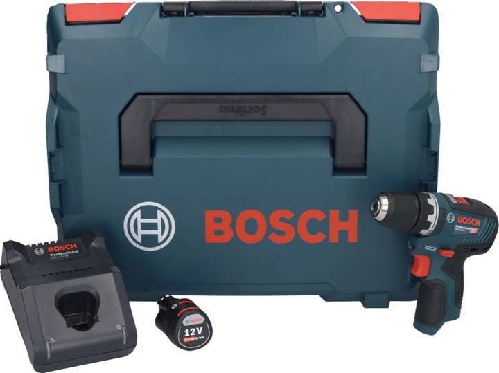 Image du produit Bosch Professional Bosch GSR 12V-35 Perceuse-visseuse sans fil 12V 35Nm 10mm en L-Boxx + 1x 3,0Ah batterie + chargeur (Fonctionnement sur batterie)