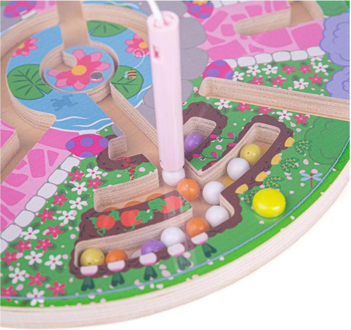 Produktbild Bigjigs Magnetic Maze Game - Blumengarten (1000 Teile)