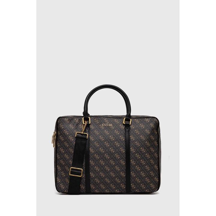 Produktbild Guess Vezzola, Polyurethane, Textile Briefcase, Laptop Compartiment, Black