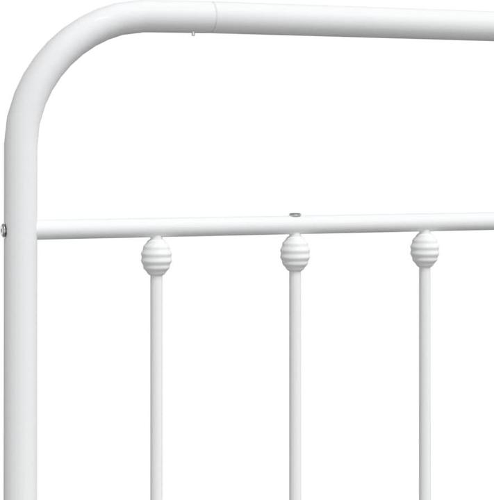 Immagine prodotto VidaXL Kopfteil Metall Weiss 80 cm, Farbe: Weiss, Material (85 x 3 x 100 cm)