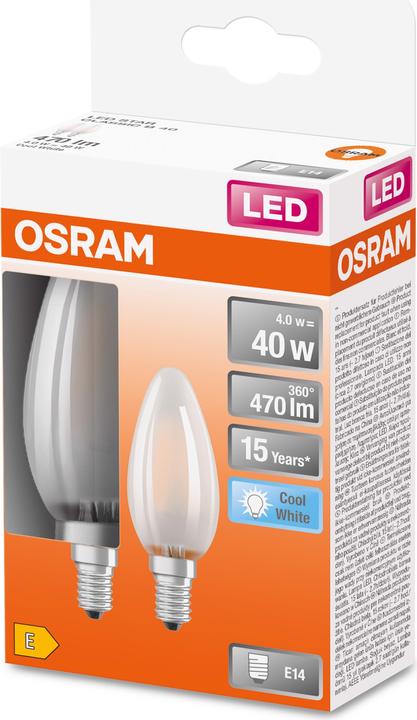 Immagine prodotto Osram Retrofit Classic (E14, 4 W, 470 lm, 2 x, E)