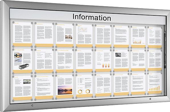 Produktbild kaiserkraft Schaukasten für Innen- und Aussenbereich (Magnettafel, 200 x 102.5 cm)