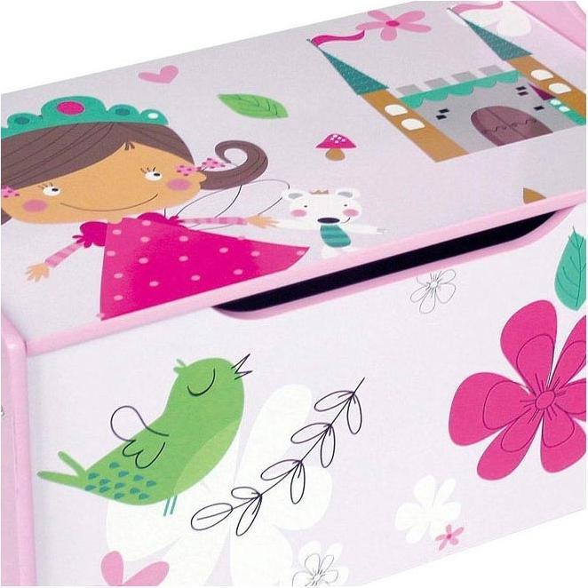 Playwood Banc de jouets en bois Rose