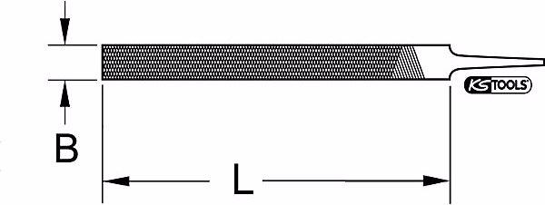 Actual product image KS Tools Flat file blade (Slash 1, 250 mm)