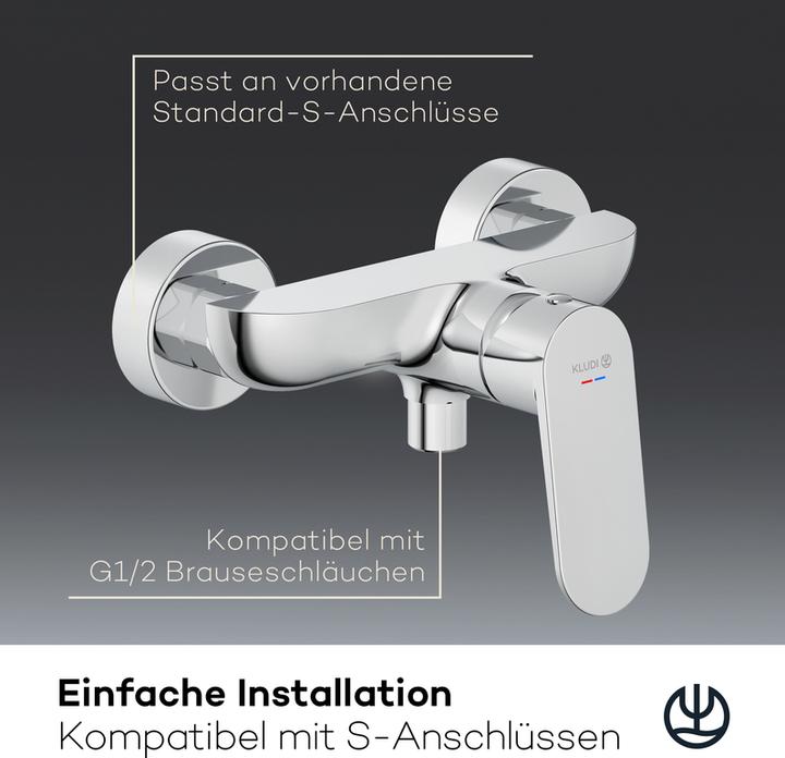 Produktbild Kludi X1 Duscharmatur Aufputz, Brause-Einhandmischer