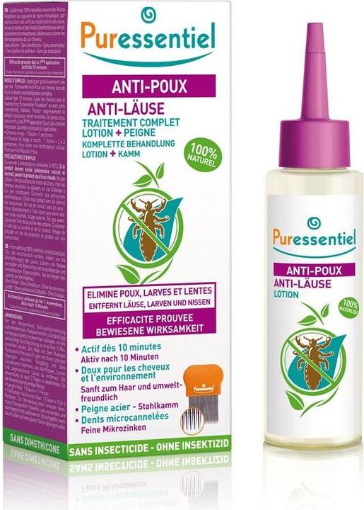 Immagine prodotto Puressentiel Lozione antipidocchi (100 ml, Shampoo per pidocchi)