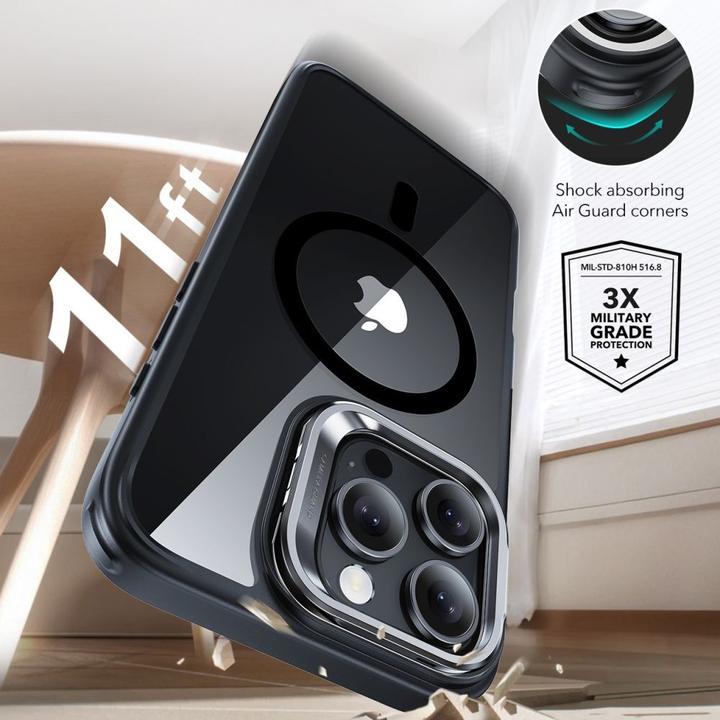 Produktbild ESR Classic Hybrid Kickstand Halolock MagSafe Case with Stand + Tempered Glass for iPhone 16 Pro Max (Apple iPhone 16 Pro Max)