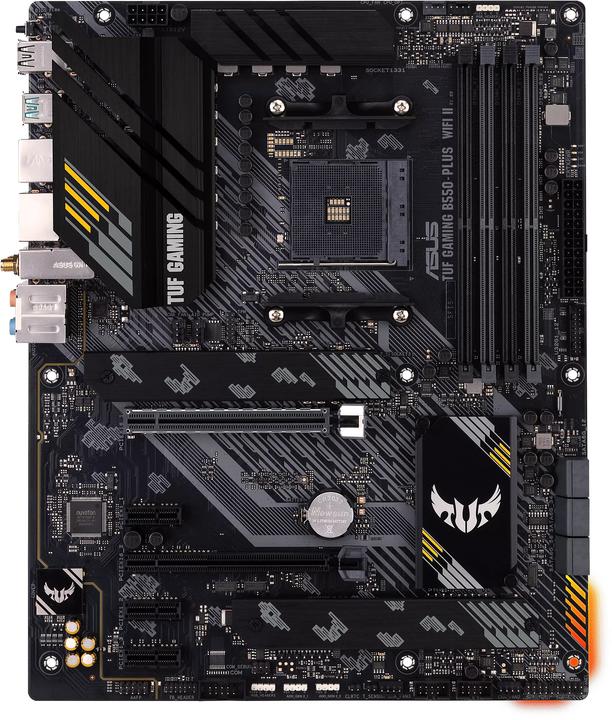 Actual product image ASUS TUF GAMING B550-PLUS WIFI II (AM4, AMD B550, ATX)