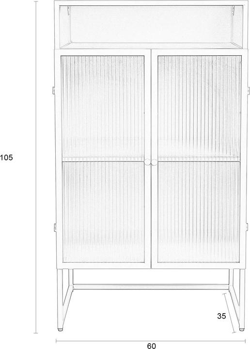 Actual product image Zuiver Cabinet Herbe Large (60 x 35 x 105 cm)