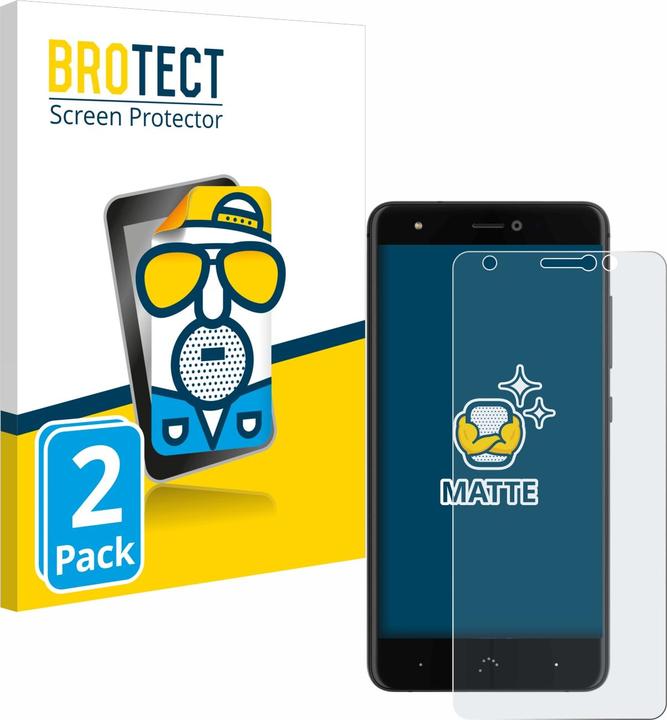 Produktbild BROTECT Entspiegelungs-Schutzfolie Displayschutz Matt (2 Stück, BQ Aquaris X Pro)