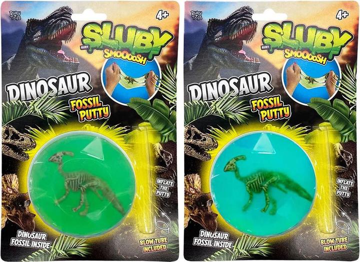 Actual product image Sluby dinosaur skeleton modelling clay