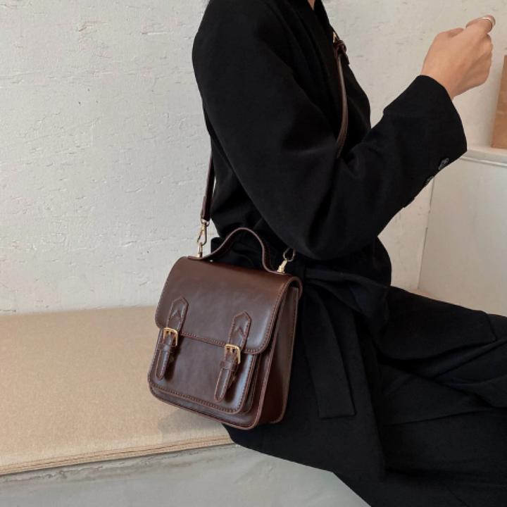 Produktbild Only-Bags.Store Veganer Lederrucksack, 3-Wege-Rucksack, Umhängetasche, vegane Lederhandtasche, veganer