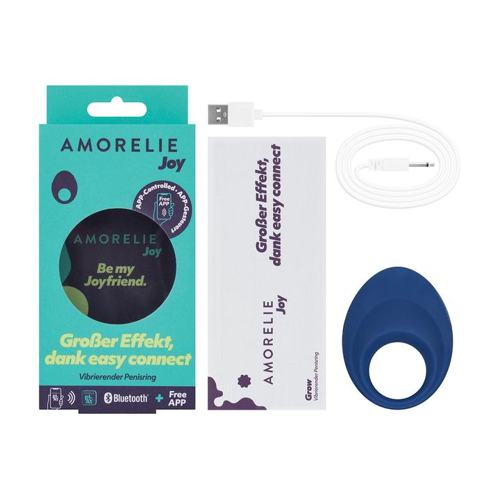 Image du produit Amorelie Grow Anneau pénien contrôlé par application (3.20 cm)