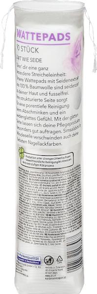 Actual product image dm ebelin Cotton pads with silk extract