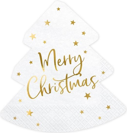 Actual product image Partydeco Christmas napkins (20 x, 16 x 15 cm)