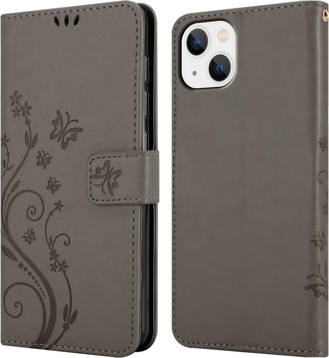 Produktbild Cadorabo Hülle für Apple iPhone 14 im Flower Book Style (Apple iPhone 14)