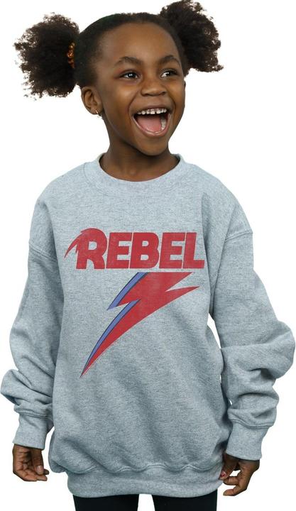 Produktbild David Bowie Distressed Rebel Sweatshirt Mädchen (140, 146)