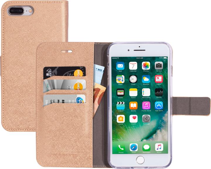 Produktbild Mobiparts Saffiano Wallet Case Apple iPhone 7 Plus/8 Plus Copper (Apple iPhone 7 Plus, Apple iPhone 8 Plus)