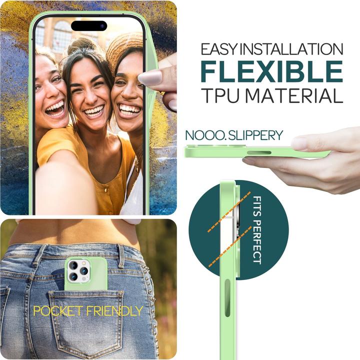 Actual product image Nalia Hybrid Sleeve Matt Transparent Frosted (Apple iPhone 15 Pro)