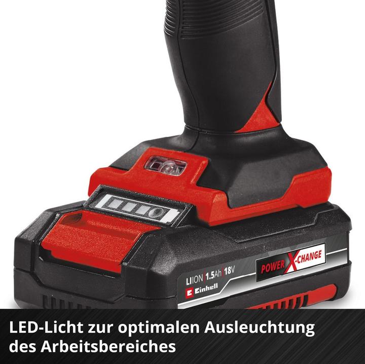 Produktbild Einhell Akku-Bohrschrauber TC-CD 18/38-2 Li ( 1 x 1,5 Ah) (Akkubetrieb)