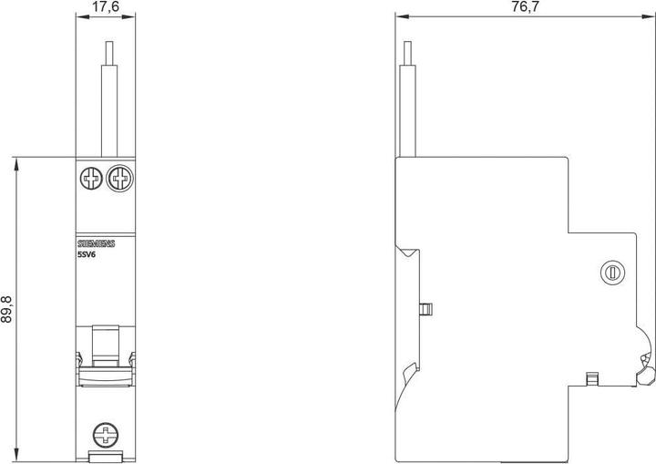 Image du produit Siemens Interrupteur coupe-feu 5SV6016-7KP10 Combiné LS 230V 6kA 2 pôles