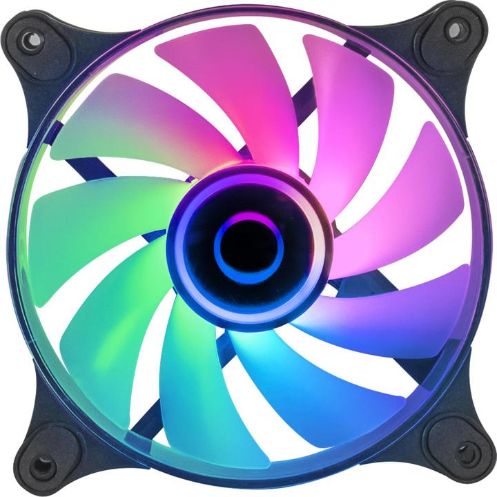 Mars Gaming Ventilateur Boitier Mf-3d RGB - 12cm (Noir) (120 mm, 1 x)