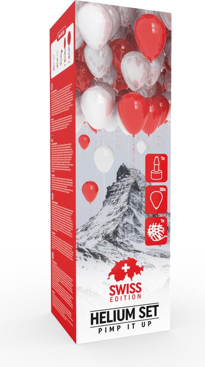 Actual product image Pimp It Up Helium set Swiss Edition (30 balloons) (30 x)