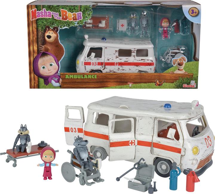 Produktbild Simba Masha Spielset "Krankenwagen"