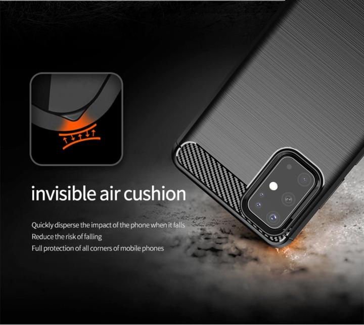 Produktbild Cadorabo TPU Ultra Slim carbon edelstahl Kombi Cover (Samsung Galaxy S20+)