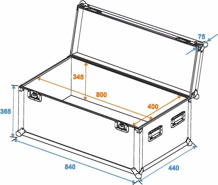 Produktbild Roadinger Universal-Case Profi 80x40x40cm (Universal)