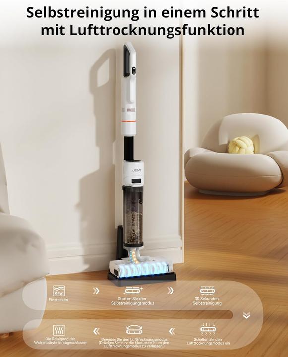 Produktbild Jonr ED20 Pro Nass Trockensauger,3in1 Kabelloser Staubsauger mit Wischfunktion,17000Pa