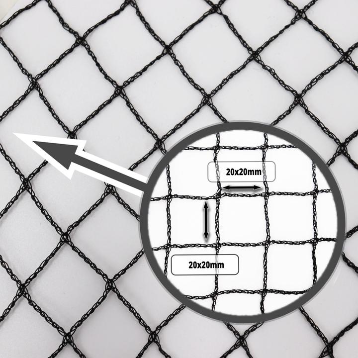 Produktbild Aquagart Teichnetz 24m x 12m schwarz Fischteichnetz Laubnetz Netz Vogelschutznetz robust