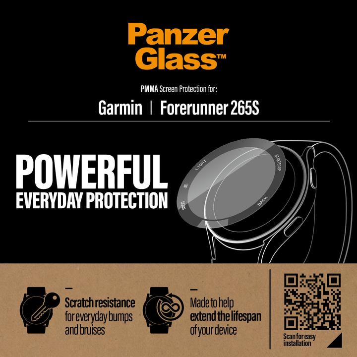 Produktbild PanzerGlass Watch Screen Protector Glass (Garmin Forerunner 265S)