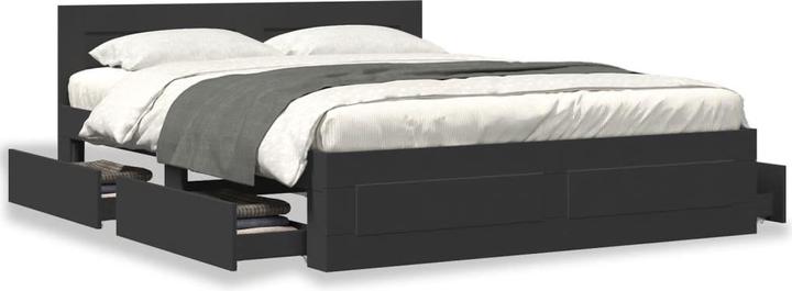 VidaXL Struttura letto con testiera (160 x 200 cm)