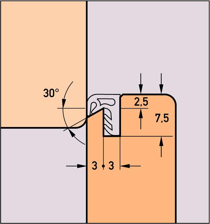 Image du produit Deventer Profils d'étanchéité S 8016