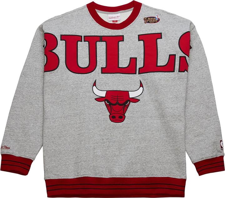 Mitchell & Ness SATIN Fleece Pullover Chicago Bulls - L (L)