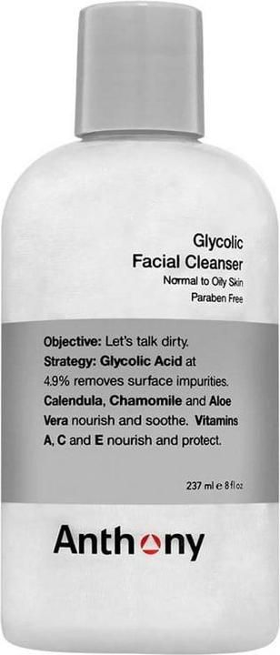 Image du produit Anthony Nettoyant Glycolique pour le Visage (Chiffons de nettoyage, 237 ml)