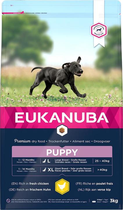 Actual product image Eukanuba Growing Puppy Large Breed Chicken (Junior, 1 pcs., 12000 g)