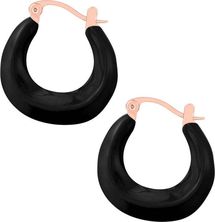 Actual product image Yokoamii Ladies hoop earrings - 36064 (Brass)