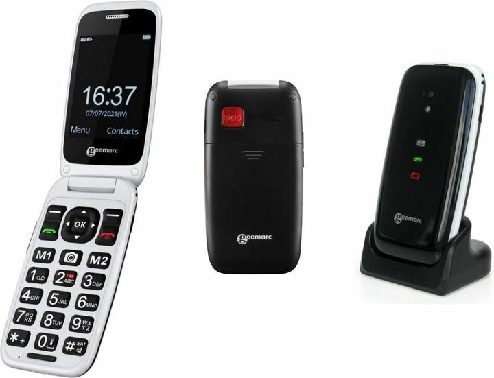 Actual product image Geemarc CL8700 Senior flip mobile phone 4G with camera (8700", 4G)