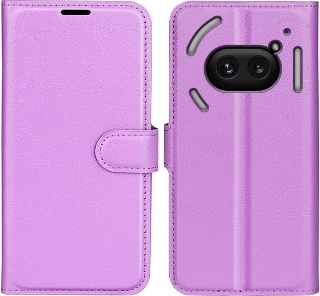 Actual product image MU Classic Litchi Leather Bookcover Series (Nothing Phone (2a))