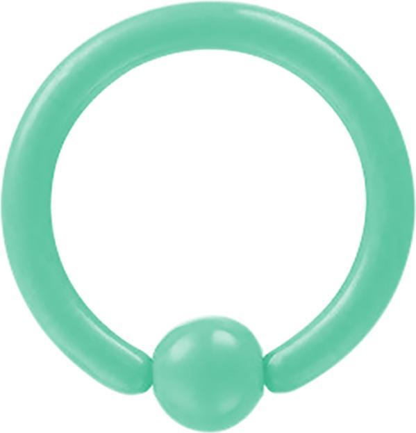 Star Piercing Ball Closure Ring pastellgrün (ohne Messing, Chirurgenstahl 316L)