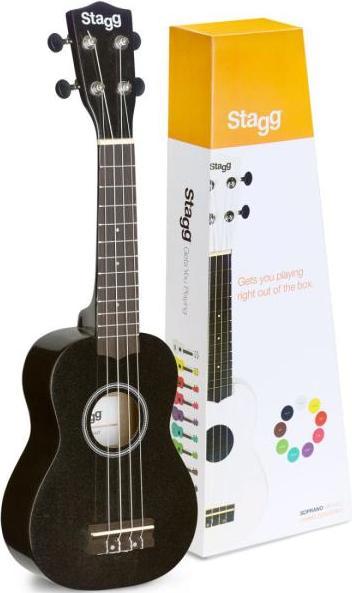 Actual product image Stagg US-NIGHT Soprano Ukulele with Bag with Wall Holder (Soprano, Soprano)