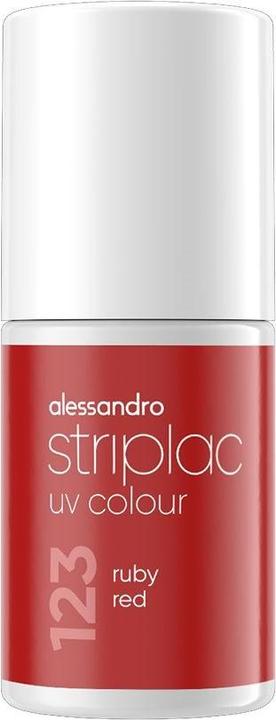 Actual product image Alessandro ALESSAN Striplac UV Colour Rub Red 6.5ml (Rub Red, UV gel varnish)
