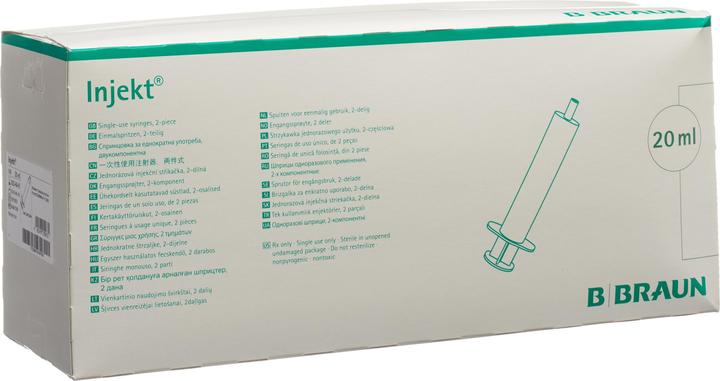 Braun Medical Injekt Spritze 20 ml Luer-Lock, 100 Stück