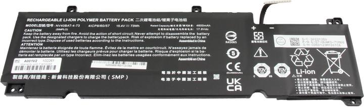 Image du produit Clevo NV40BAT-4-73 (4 cellules, 4600 mAh)