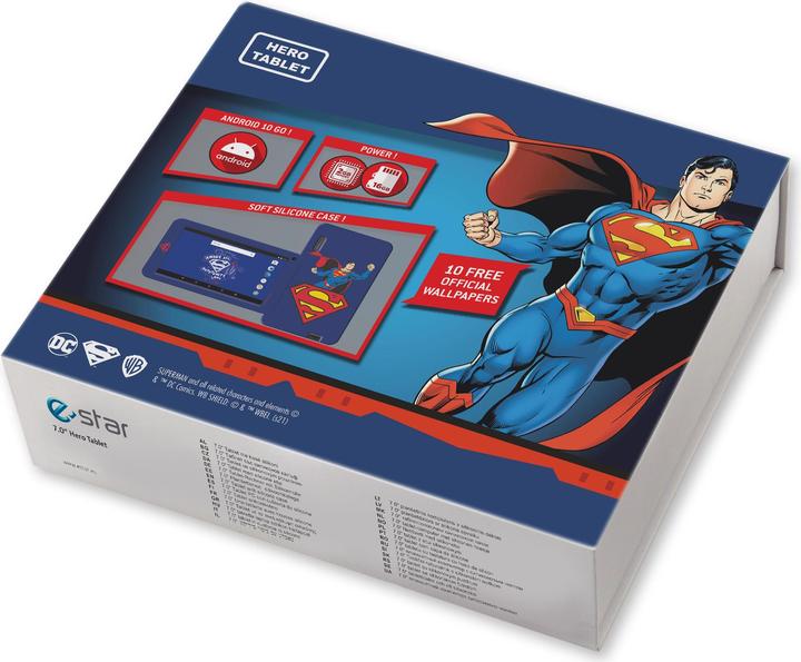 Actual product image Estar Tablet HERO Superman 7 16 GB (7", 16 GB, Red, Yellow, Multicoloured, Blue)